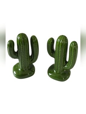 Vintage Ceramic Cactus Salt & Pepper Shakers- New